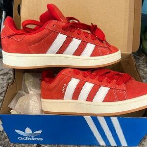 Adidas campus 00s better scarlet cloud white Mens 7.5